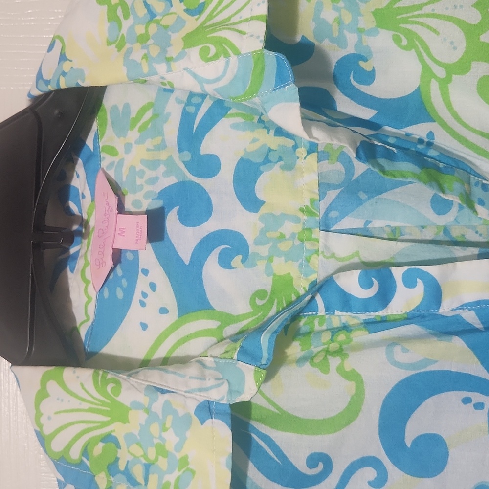 Lilly Pulitzer Womens Captiva Cover Up Tunic Resort White Crystal Coast - Picture 3 of 3